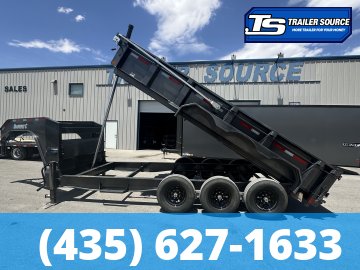 7x16 Diamond C LPT-GN 307 Gooseneck Dump Trailer - 24" Sides - 24K GVWR - 14 Ply Tires