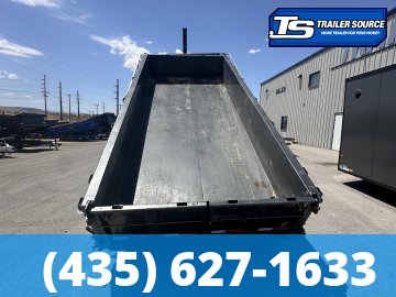 7x16 Diamond C LPT-GN 307 Gooseneck Dump Trailer - 24" Sides - 24K GVWR - 14 Ply Tires