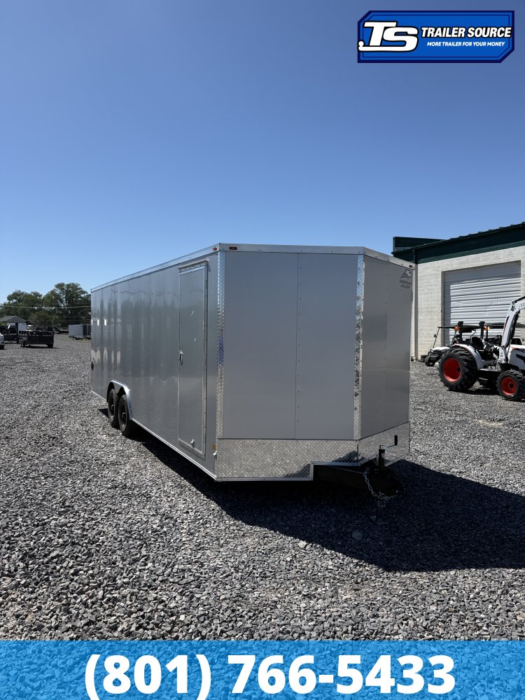 8.5x24 American Hauler Arrow Deluxe Enclosed Cargo Trailer - 7'0" Interior - 10K GVWR - .080 PolyCor, Dovetail
