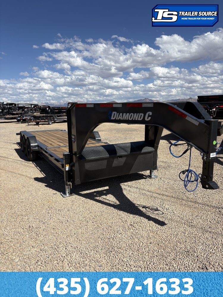 7x26 Diamond C HDT-GN 307 Gooseneck Tilt Trailer - 24K GVWR - ABS Brakes, Torsion Axles