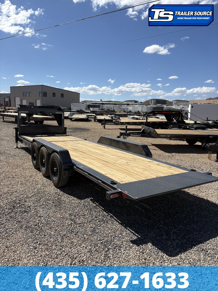 7x26 Diamond C HDT-GN 307 Gooseneck Tilt Trailer - 24K GVWR - ABS Brakes, Torsion Axles