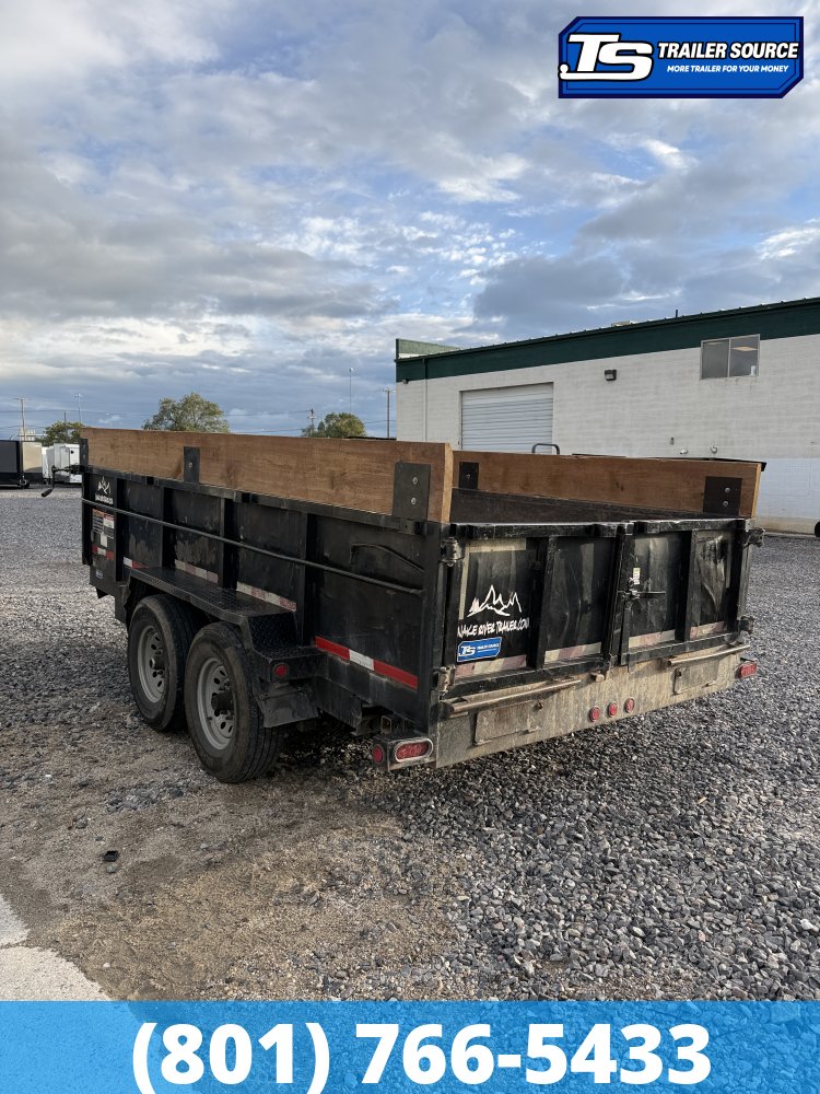7x14 Snake River Dump Trailer - 14K GVWR -