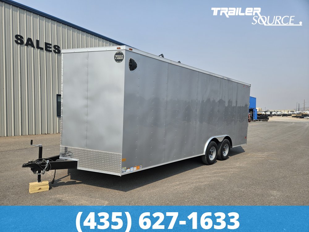 8.5x20 Wells Cargo FastTrac 7'0" Interior 10K Tandem Axle Enclosed Cargo