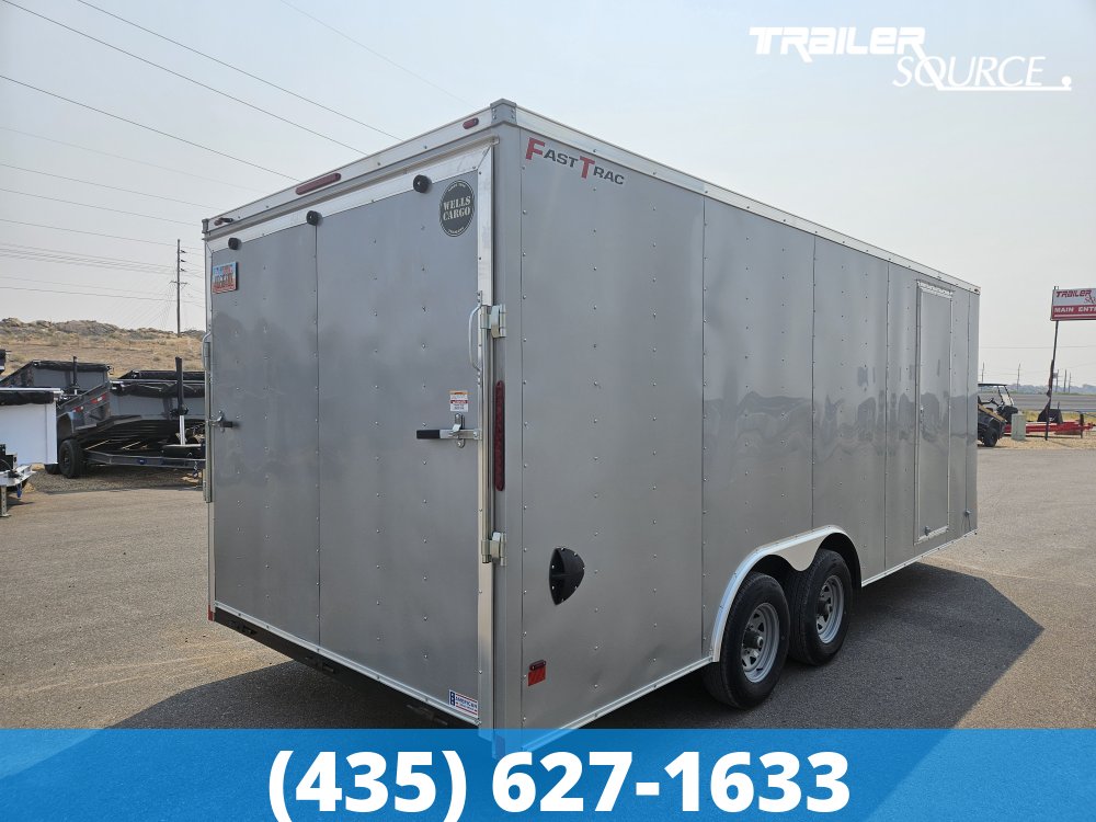 8.5x20 Wells Cargo Fast Trac Deluxe 7'0" Interior 10K Tandem Axle Enclosed Cargo