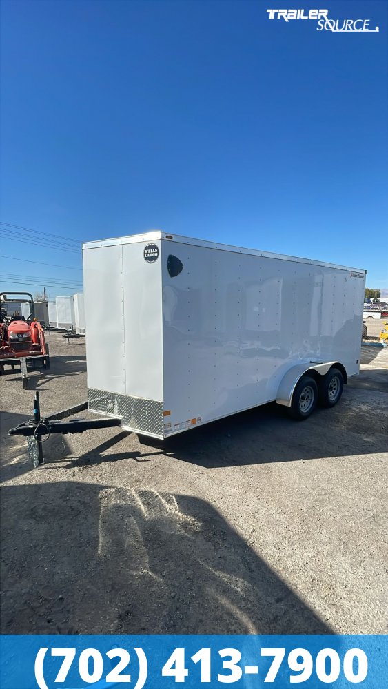 7x16 Wells Cargo FastTrac 6'6" Interior 7K Tandem Axle Enclosed Cargo