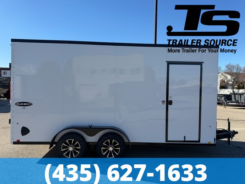 7x16 Look Element SE Enclosed Cargo Trailer - 7'6" Interior - 7K GVWR Alloy Wheels, Black Out Package
