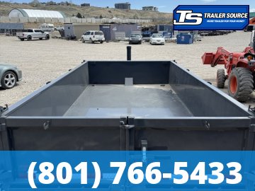7x14 Lamar DT Dump Trailer - 24" Sides - 14K GVWR - Stabilizer Jacks, Telescopic