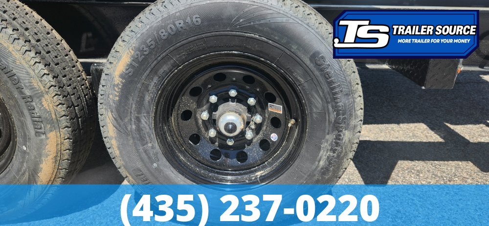 7x14 Liberty LD Dump Trailer - 24" Sides - 15.4K GVWR - 7 Gauge Floor, Board Brackets, Fork Holders, Telescopic