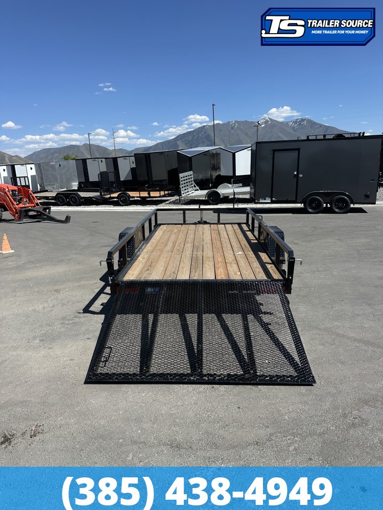 6x12 Sure-Trac Tube Top Utility Trailer - 3.5K GVWR - Ramp Gate
