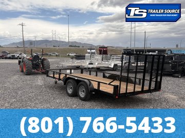 7x16 Echo EA-16-15T Utility Trailer - 7K GVWR - Tire Chocks