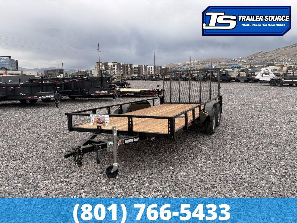 7x16 Echo EA-16-15T Utility Trailer - 7K GVWR - Tire Chocks