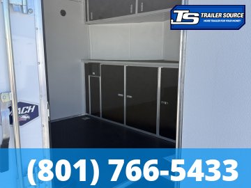 8.5x20 American Hauler Mach Enclosed Car Hauler Trailer - 7'0" Interior - 10K GVWR - .080 PolyCor, Rear Spoiler w/ Load Lights