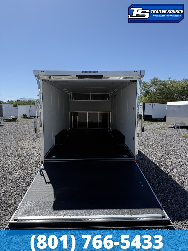 8.5x20 American Hauler Mach Enclosed Car Hauler Trailer - 7'0" Interior - 10K GVWR - .080 PolyCor, Rear Spoiler w/ Load Lights