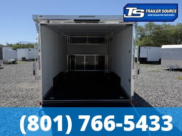 8.5x20 American Hauler Mach Enclosed Car Hauler Trailer - 7'0" Interior - 10K GVWR - .080 PolyCor, Rear Spoiler w/ Load Lights