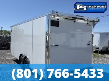 8.5x20 American Hauler Mach Enclosed Car Hauler Trailer - 7'0" Interior - 10K GVWR - .080 PolyCor, Rear Spoiler w/ Load Lights