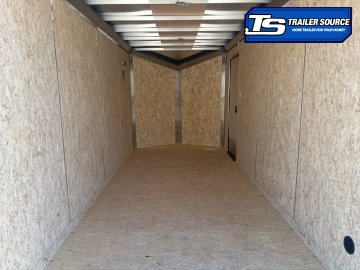 7x16 Look Vision Aluminum Enclosed Cargo Trailer - 7K GVWR - Black Out Package, Ramp Door, Rear Spoiler w/ Load Lights