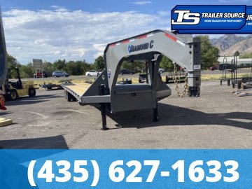 8.5x35 Diamond C FMAX 212 Gooseneck Equipment Trailer - 25.9K GVWR - ABS Brakes, Max Ramps