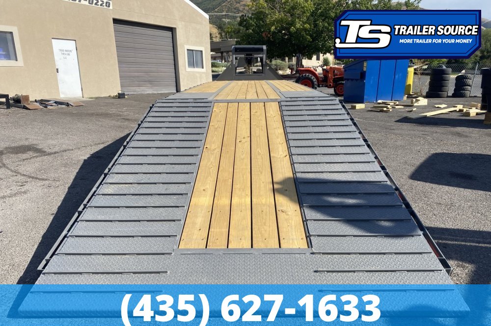 8.5x35 Diamond C FMAX 212 Gooseneck Equipment Trailer - 25.9K GVWR - ABS Brakes, Max Ramps