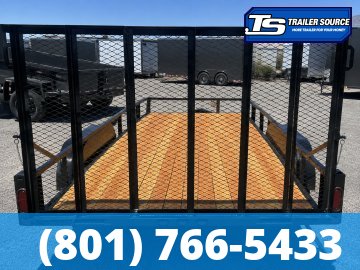 7x14 Echo EA-14-15T Utility Trailer - 7K GVWR - Tire Chocks