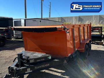 7x14 RawMaxx DUMP Dump Trailer - 44" Sides - 14K GVWR Solar Panel