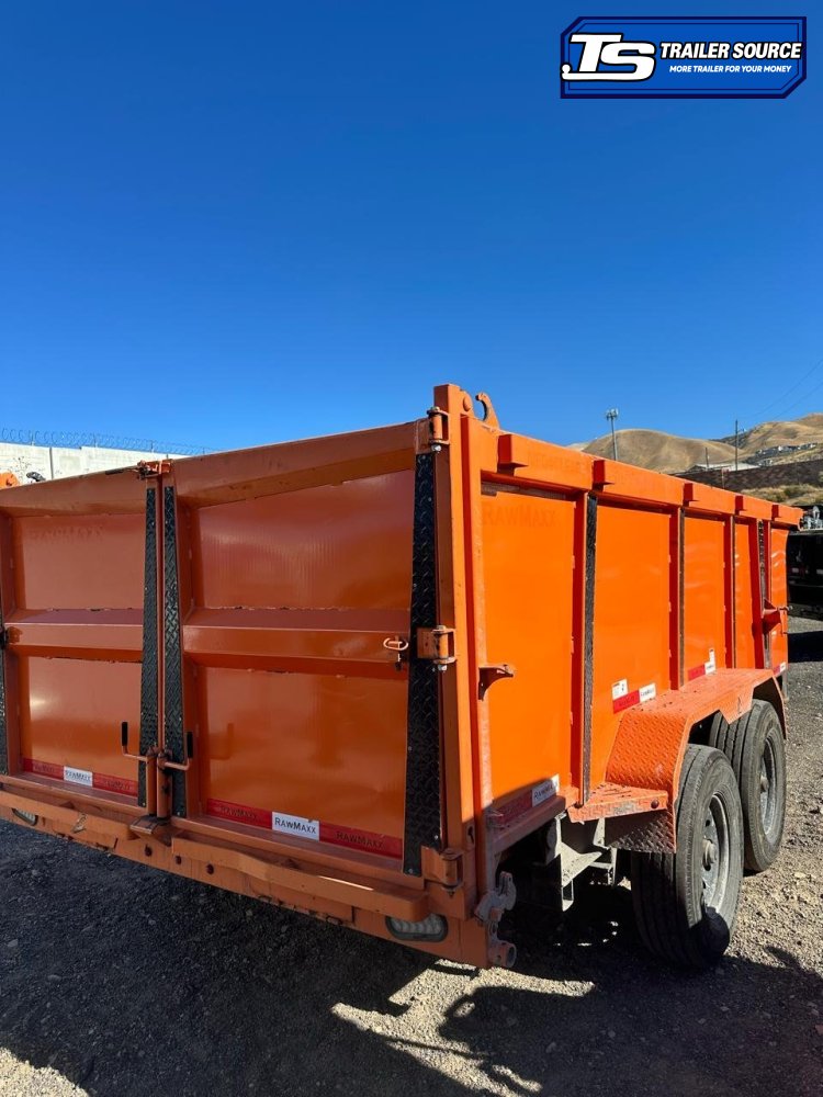7x14 RawMaxx DUMP Dump Trailer - 44" Sides - 14K GVWR Solar Panel