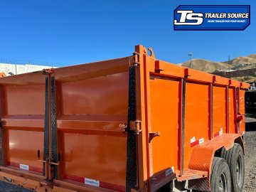 7x14 RawMaxx DUMP Dump Trailer - 44" Sides - 14K GVWR Solar Panel