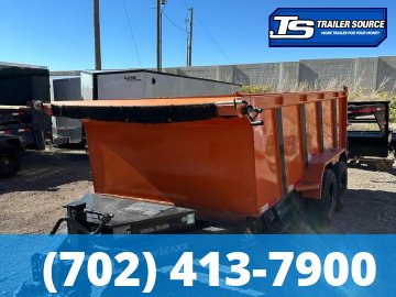 7x14 RawMaxx DUMP Dump Trailer - 44" Sides - 14K GVWR Solar Panel