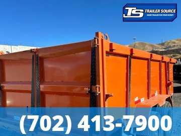 7x14 RawMaxx DUMP Dump Trailer - 44" Sides - 14K GVWR Solar Panel
