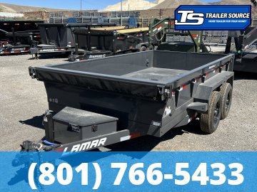 6.5x12 Lamar DM Dump Trailer - 18" Sides - 10K GVWR -
