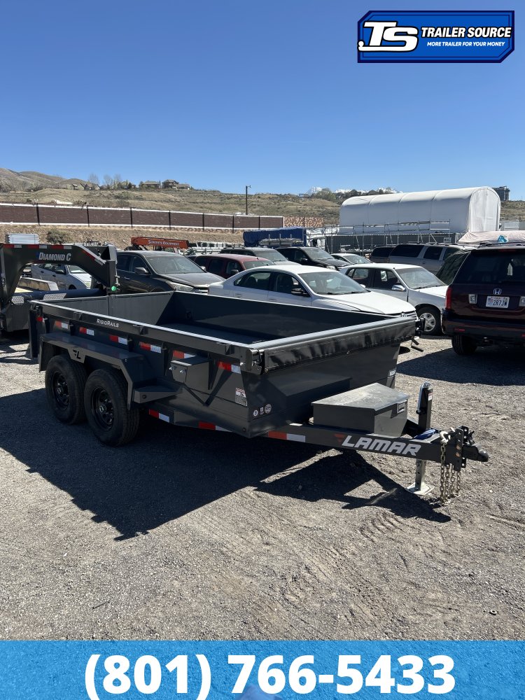 6.5x12 Lamar DM Dump Trailer - 18" Sides - 10K GVWR -