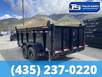 7x14 Liberty LD Dump Trailer - 40" Sides - 15.4K GVWR - Fork Holders