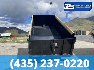 7x14 Liberty LD Dump Trailer - 40" Sides - 15.4K GVWR - Fork Holders