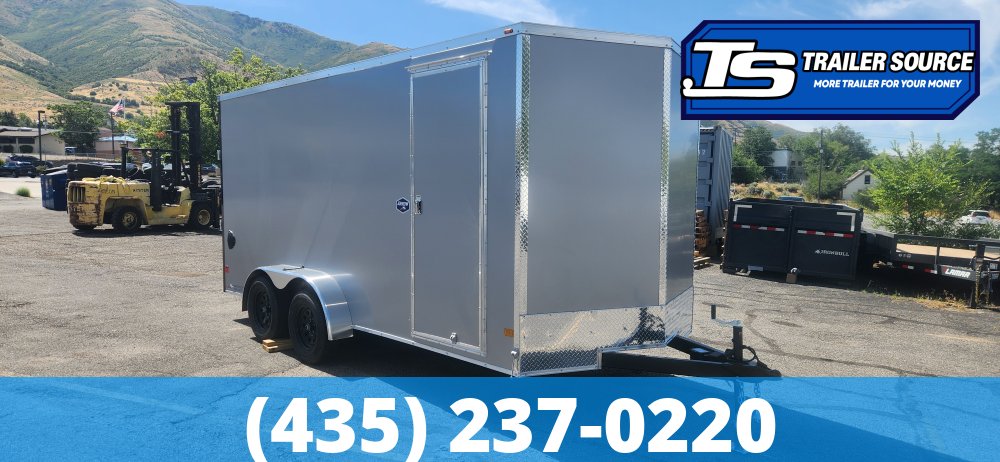 7x16 American Hauler Arrow Deluxe Enclosed Cargo Trailer - 7'0" Interior - 7K GVWR - .080 PolyCor, Ramp Door