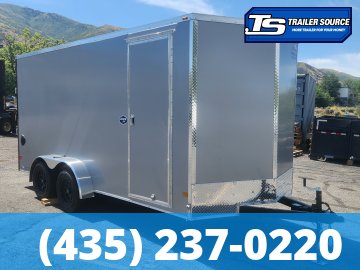 7x16 American Hauler Arrow Deluxe Enclosed Cargo Trailer - 7'0" Interior - 7K GVWR - .080 PolyCor, Ramp Door