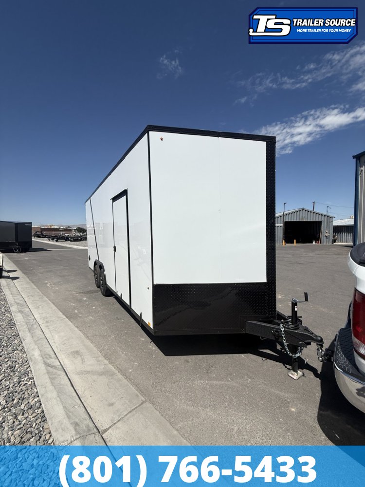 8.5x20 Look Element SE Enclosed Cargo Trailer - 7'6" Interior - 10K GVWR - .080 PolyCor, Alloy Wheels, Black Out Package, Rear Spoiler w/ Load Lights, Rubber Coin Floor, Vinyl Ceil