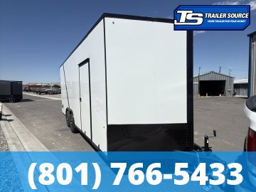 8.5x20 Look Element SE Enclosed Cargo Trailer - 7'6" Interior - 10K GVWR - .080 PolyCor, Alloy Wheels, Black Out Package, Rear Spoiler w/ Load Lights, Rubber Coin Floor, Vinyl Ceil
