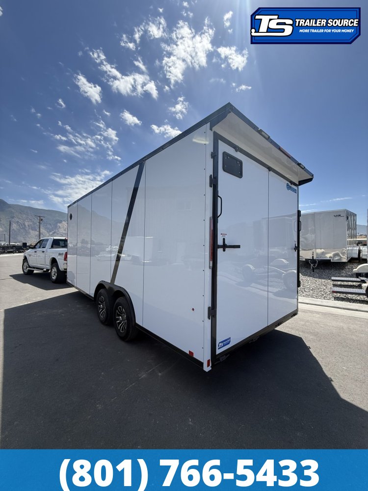 8.5x20 Look Element SE Enclosed Cargo Trailer - 7'6" Interior - 10K GVWR - .080 PolyCor, Alloy Wheels, Black Out Package, Rear Spoiler w/ Load Lights, Rubber Coin Floor, Vinyl Ceil