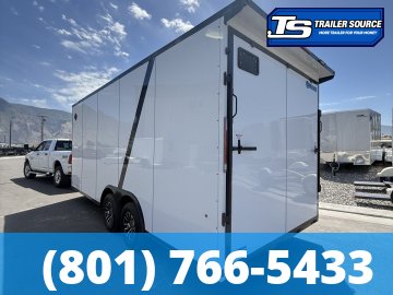 8.5x20 Look Element SE Enclosed Cargo Trailer - 7'6" Interior - 10K GVWR - .080 PolyCor, Alloy Wheels, Black Out Package, Rear Spoiler w/ Load Lights, Rubber Coin Floor, Vinyl Ceil