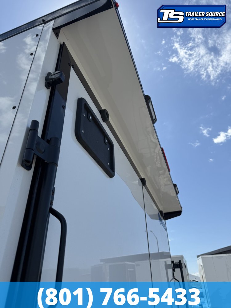 8.5x20 Look Element SE Enclosed Cargo Trailer - 7'6" Interior - 10K GVWR - .080 PolyCor, Alloy Wheels, Black Out Package, Rear Spoiler w/ Load Lights, Rubber Coin Floor, Vinyl Ceil