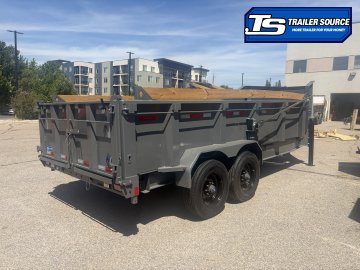 7x16 Diamond C LPT-GN 210 Gooseneck Dump Trailer - 32" Sides - 23K GVWR - 18 Ply Tires, 5 Stage Telescopic, ABS Brakes, Board Brackets, Hydraulic Jack(s), Long Arm Tarp