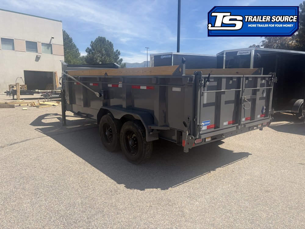 7x16 Diamond C LPT-GN 210 Gooseneck Dump Trailer - 32" Sides - 23K GVWR - 18 Ply Tires, 5 Stage Telescopic, ABS Brakes, Board Brackets, Hydraulic Jack(s), Long Arm Tarp