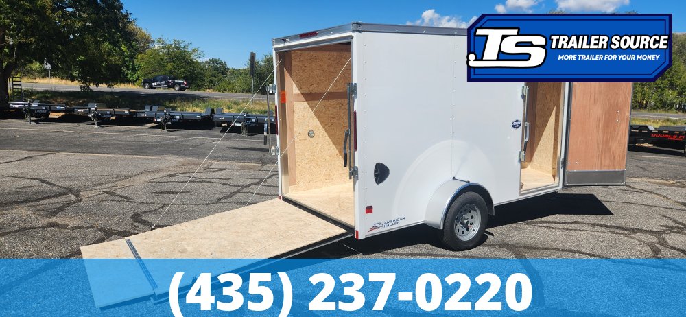 6x12 American Hauler Arrow Enclosed Cargo Trailer - 6'6" Interior - 3.5K GVWR - .080 PolyCor
