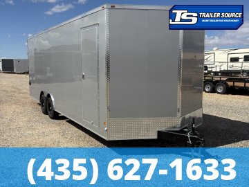 8.5x24 Haulmark Passport DELUXE Enclosed Cargo Trailer - 7'6" Interior - 10K GVWR - .080 PolyCor, Dovetail