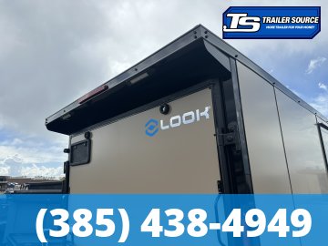 6x12 Look ST DLX Enclosed Cargo Trailer - 6'6" Interior - 3.5K GVWR - .080 PolyCor, Aluminum Outer Wheels, Black Out Package, Rear Spoiler w/ Load Lights