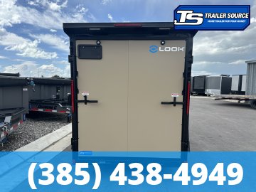 6x12 Look ST DLX Enclosed Cargo Trailer - 6'6" Interior - 3.5K GVWR - .080 PolyCor, Aluminum Outer Wheels, Black Out Package, Rear Spoiler w/ Load Lights