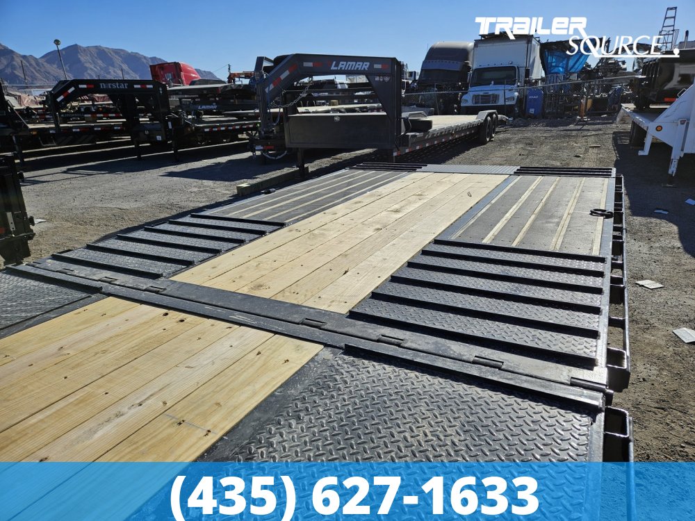 8.5x32 Diamond C FMAX HDT 32' 25K Hydraulic Dovetail Gooseneck PACESETTER PKG