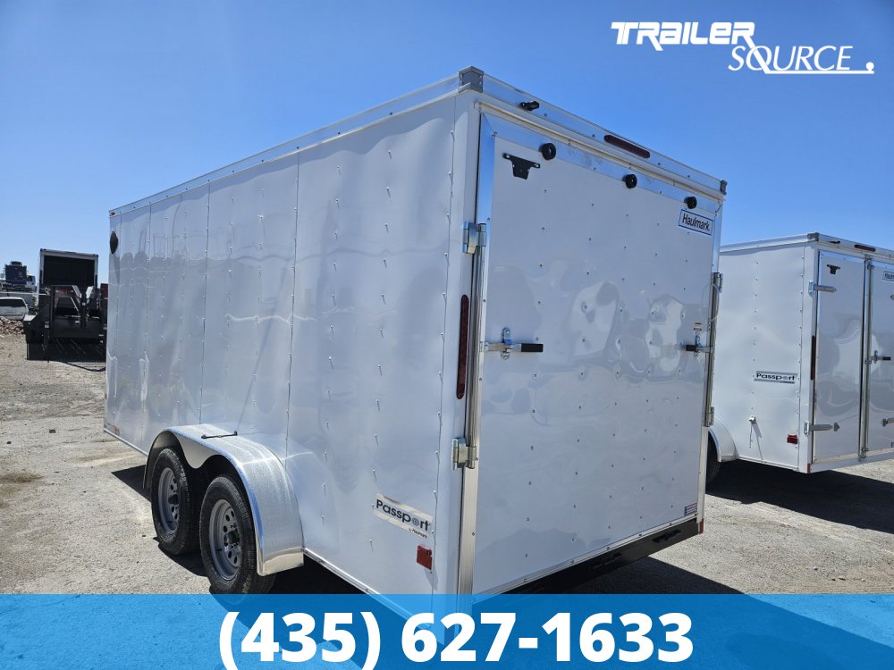 7x16 Haulmark Passport 6'6" Interior 7K Tandem Axle Enclosed Cargo Trailer