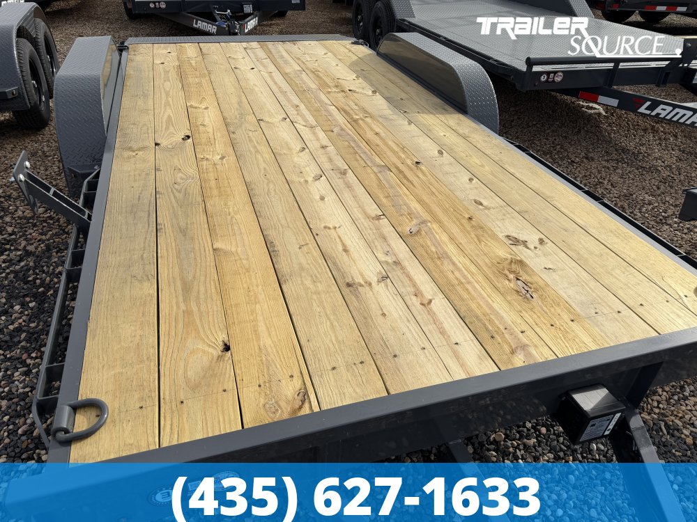 7x16 Lamar CE Flatbed Car Hauler