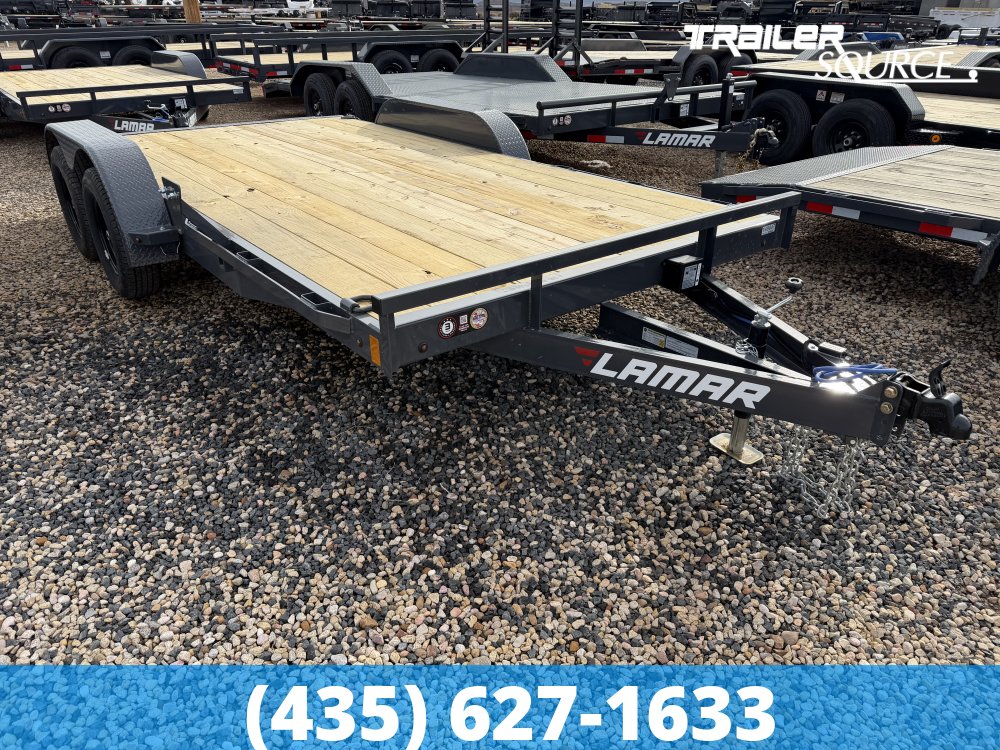 7x16 Lamar CE Flatbed Car Hauler