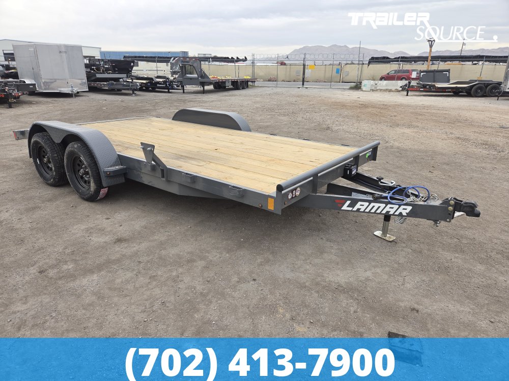 7x16 Lamar CE  Flatbed Car Hauler